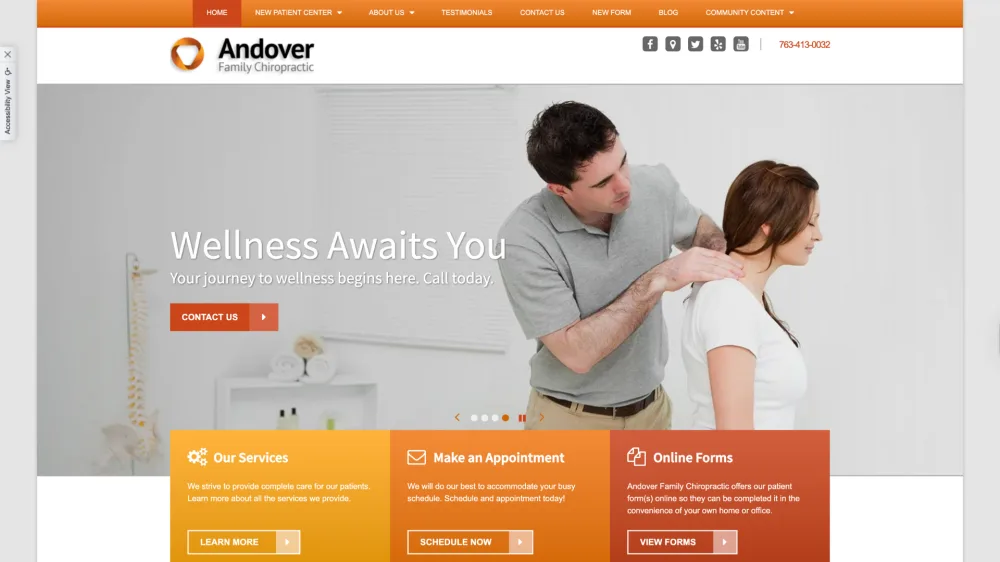 Andover Chiropractic Centre. Local SEO results that moved the needle for Andover Chiropractic Centre