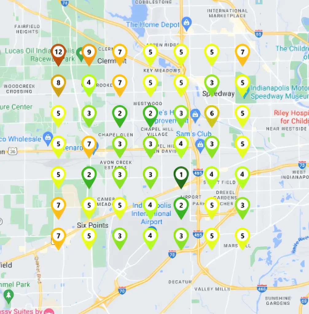 Indianapolis Hearing Aid Provider. From invisible (#17.6) to top of map in six days