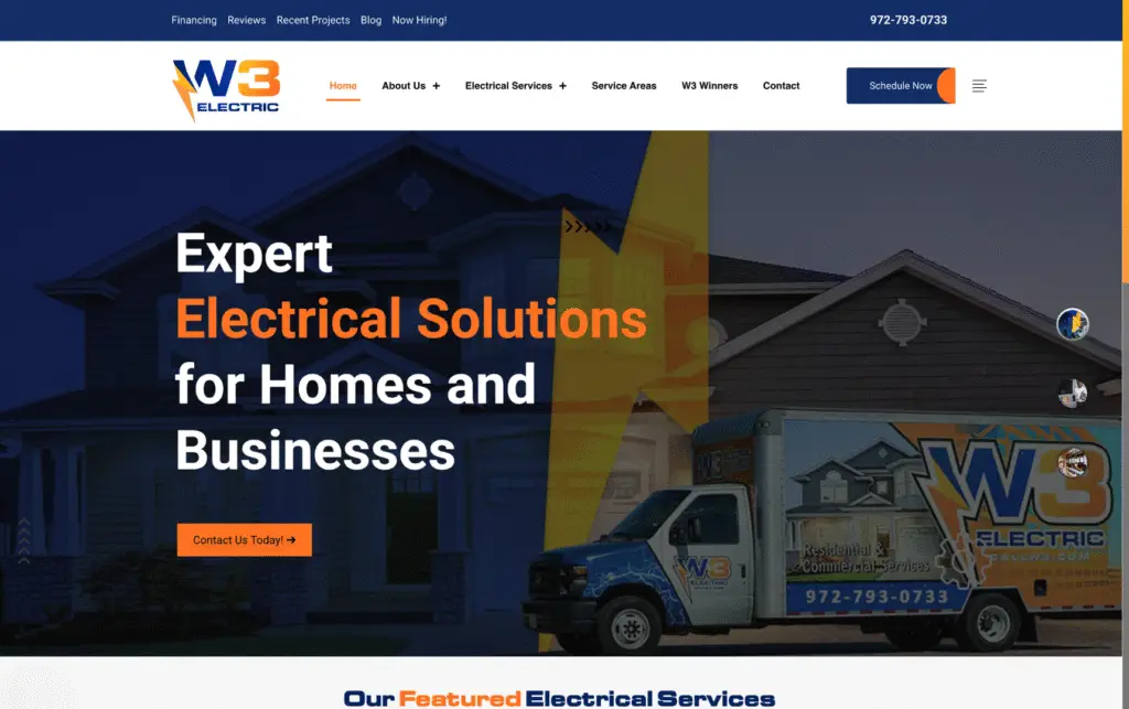 W3 Electric. Local SEO results that moved the needle for W3 Electric